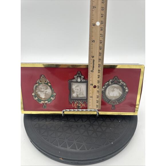 NEW Lenox 3 Piece Set Antique Style Photo Frames Detailed - Picture 3 of 4